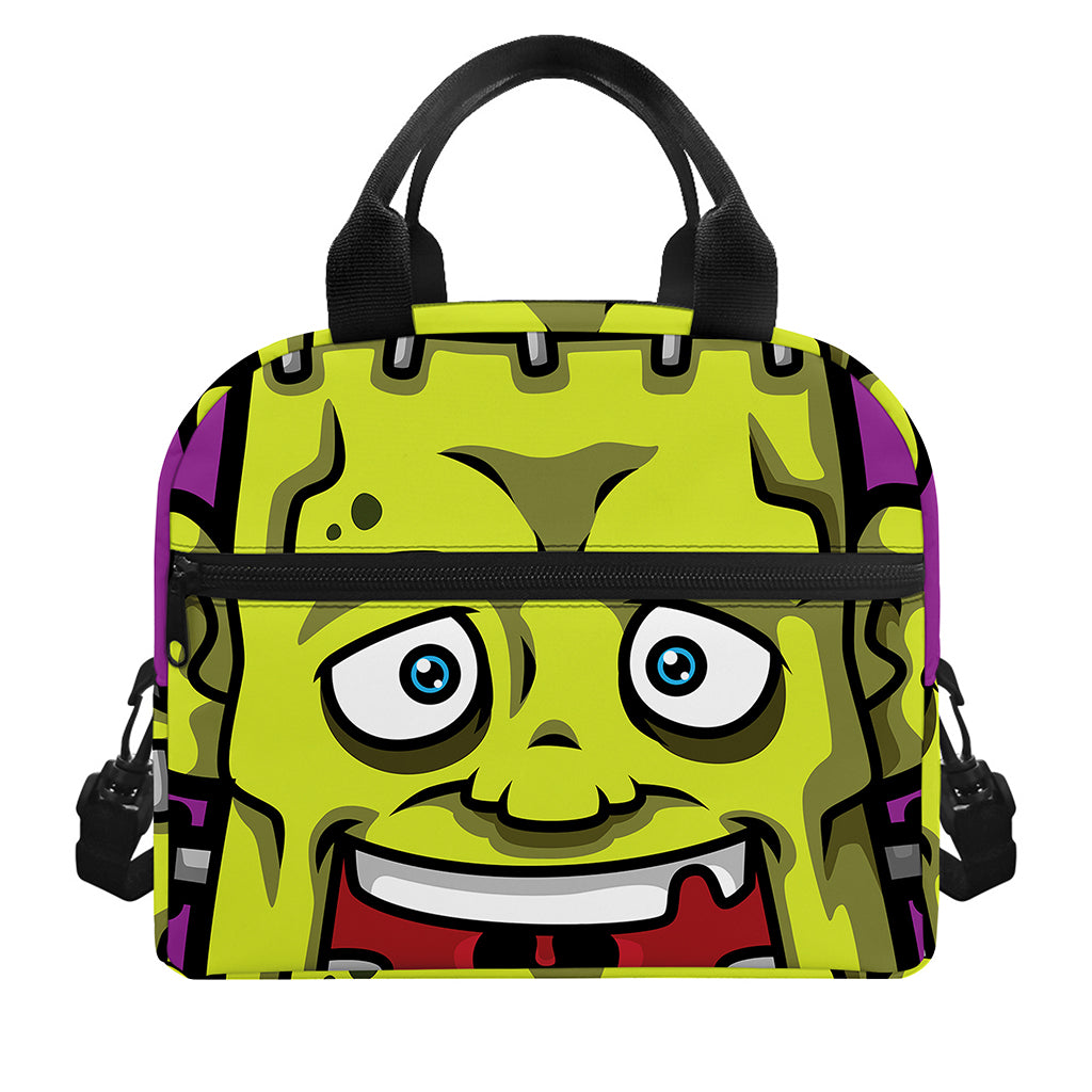 Cartoon Frankenstein Print Insulated Lunch Bag