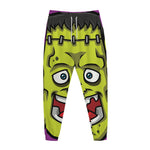Cartoon Frankenstein Print Jogger Pants