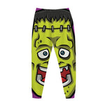 Cartoon Frankenstein Print Jogger Pants