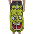 Cartoon Frankenstein Print Lantern Pants
