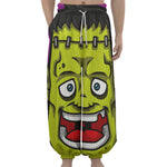 Cartoon Frankenstein Print Lantern Pants
