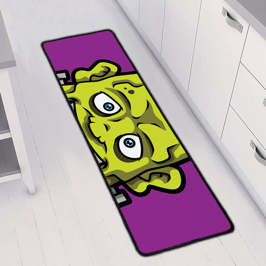 Cartoon Frankenstein Print Long Kitchen Mat