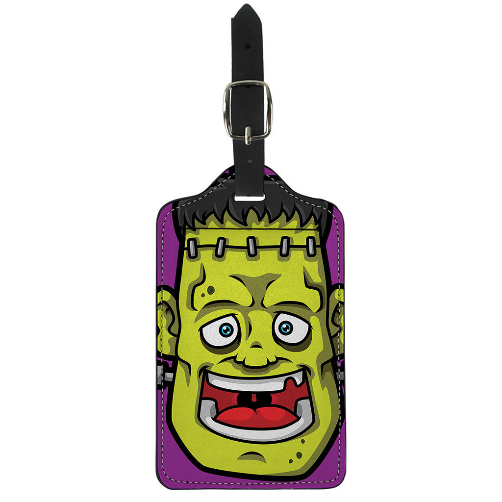 Cartoon Frankenstein Print Luggage Tag