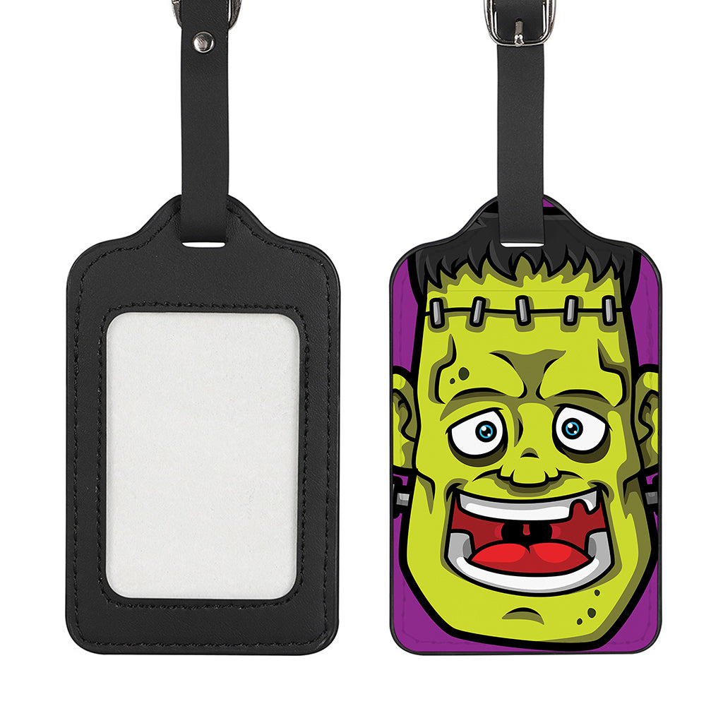 Cartoon Frankenstein Print Luggage Tag