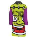 Cartoon Frankenstein Print Men's Bathrobe