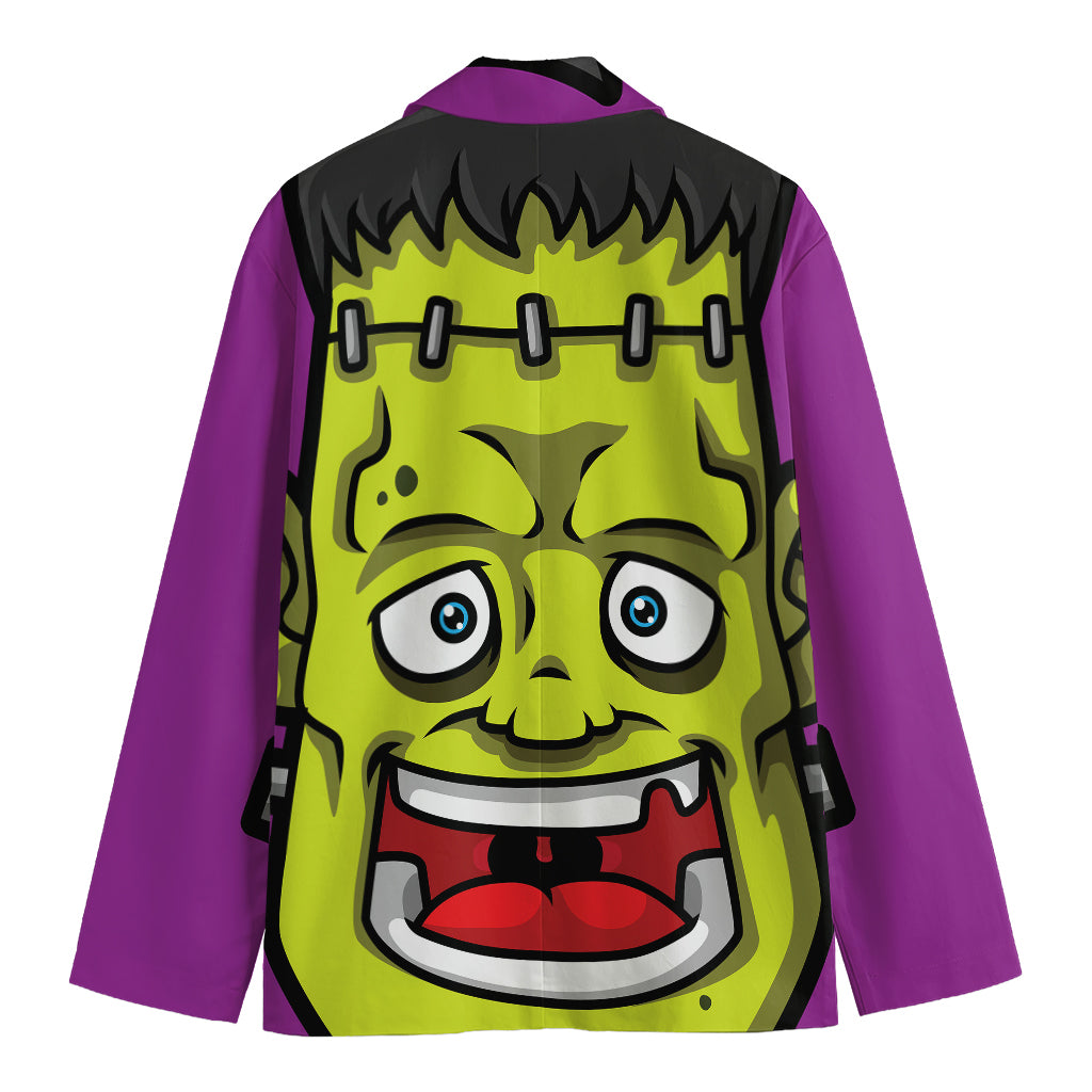 Cartoon Frankenstein Print Men's Blazer