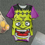 Cartoon Frankenstein Print Men's Bodysuit