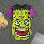 Cartoon Frankenstein Print Men's Bodysuit
