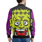 Cartoon Frankenstein Print Men's Bomber Jacket
