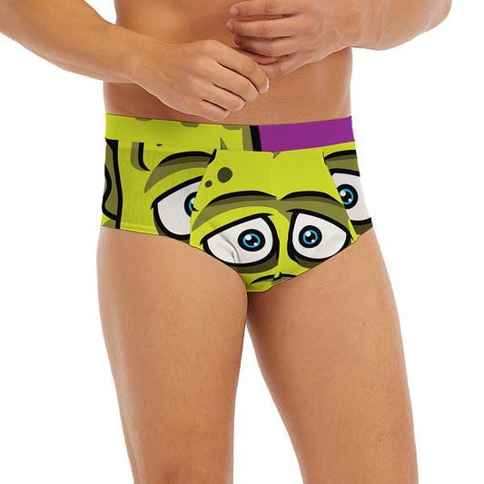 Cartoon Frankenstein Print Men's Briefs