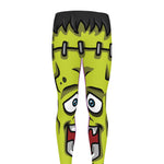 Cartoon Frankenstein Print Men's leggings