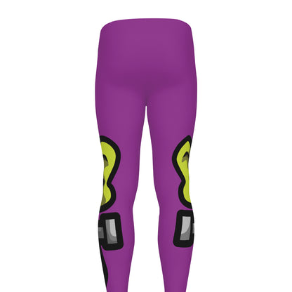 Cartoon Frankenstein Print Men's leggings