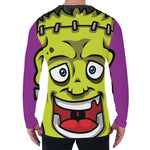 Cartoon Frankenstein Print Men's Long Sleeve T-Shirt