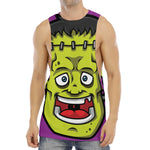 Cartoon Frankenstein Print Men's Muscle Tank Top