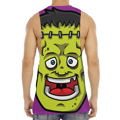 Cartoon Frankenstein Print Men's Muscle Tank Top