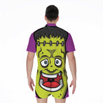 Cartoon Frankenstein Print Men's Rompers