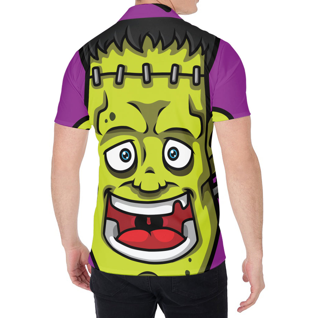 Cartoon Frankenstein Print Men's Shirt