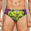 Cartoon Frankenstein Print Men's Swim Briefs