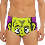 Cartoon Frankenstein Print Men's Triangle Swim Briefs