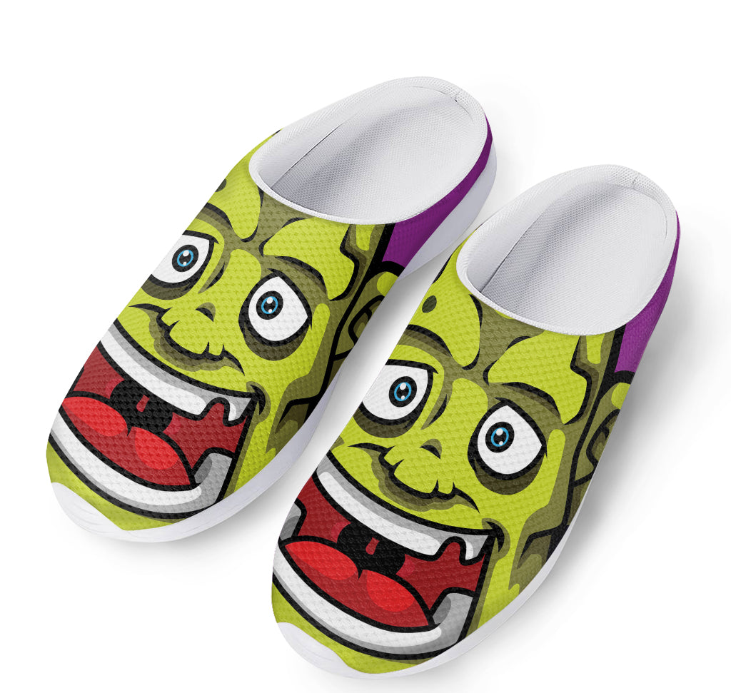 Cartoon Frankenstein Print Mesh Casual Shoes