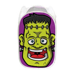 Cartoon Frankenstein Print Mesh Laundry Hamper