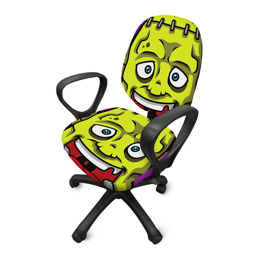 Cartoon Frankenstein Print Office Chair Cover