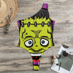 Cartoon Frankenstein Print One Shoulder Bodysuit