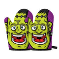 Cartoon Frankenstein Print Oven Mitts