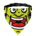 Cartoon Frankenstein Print Over The Collar Dog Bandana