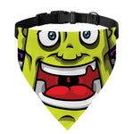 Cartoon Frankenstein Print Over The Collar Dog Bandana
