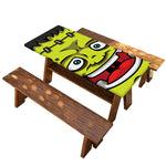 Cartoon Frankenstein Print Picnic Table Cover
