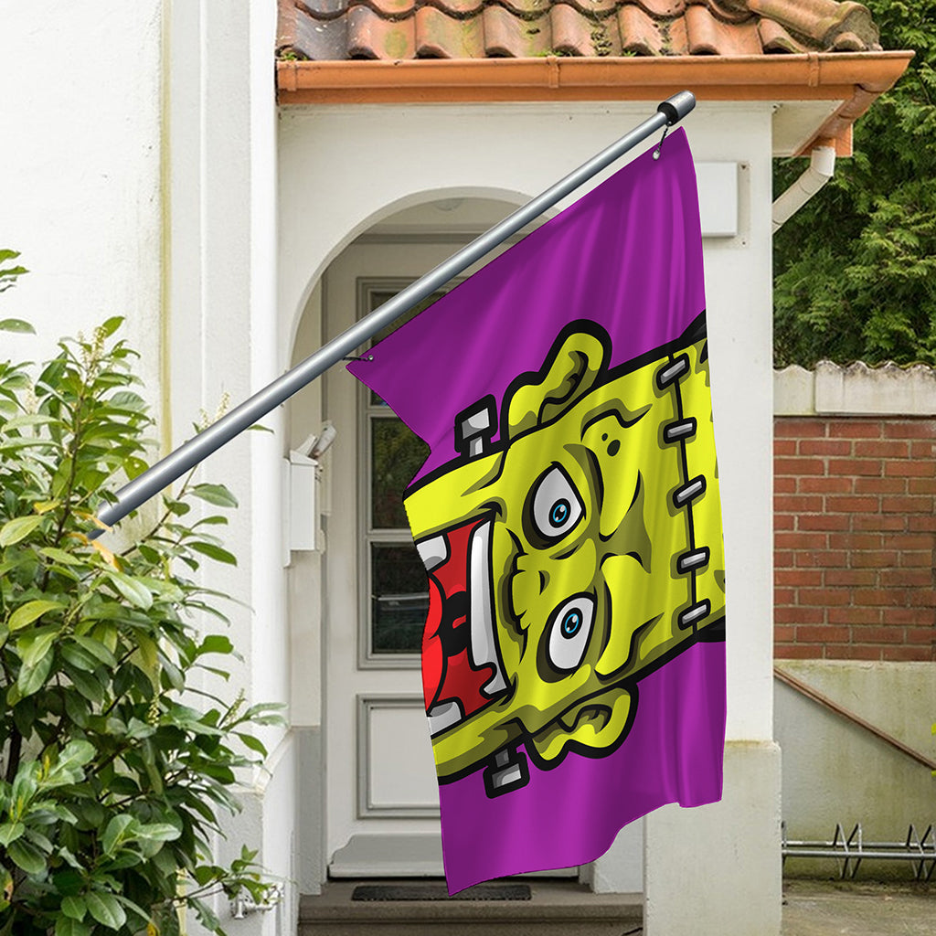 Cartoon Frankenstein Print Polyester Flag