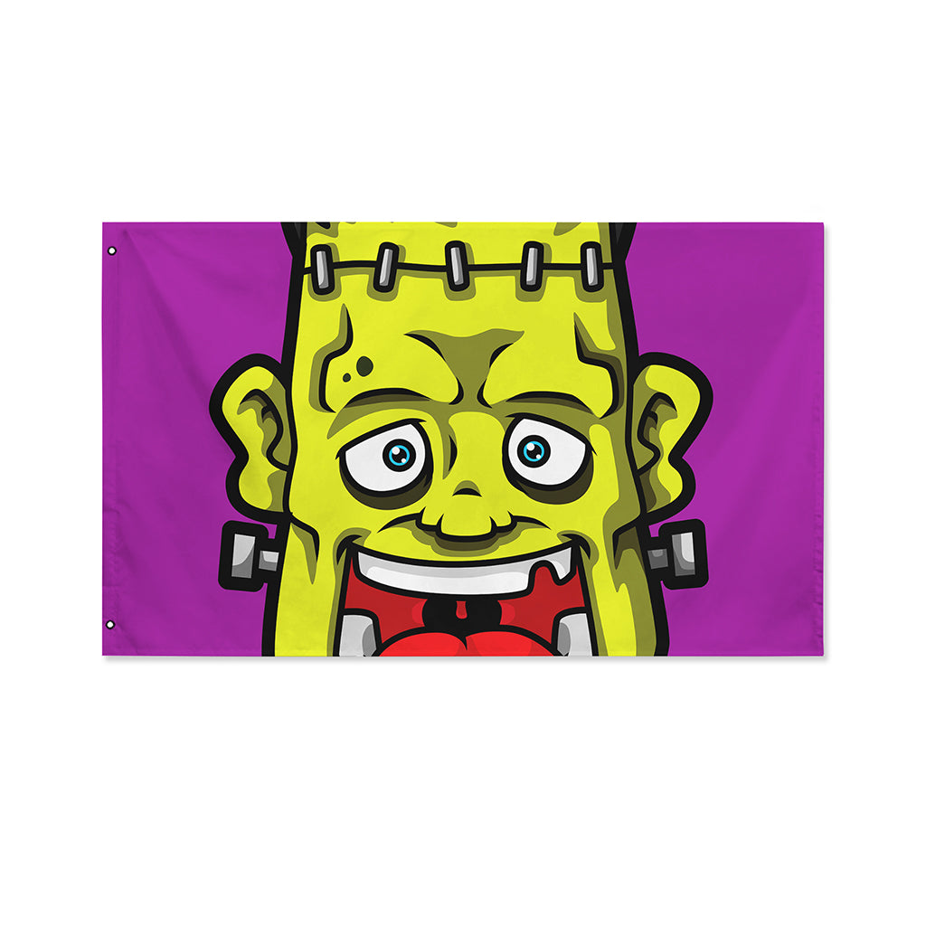 Cartoon Frankenstein Print Polyester Flag