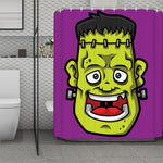 Cartoon Frankenstein Print Polyester Shower Curtain