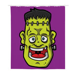 Cartoon Frankenstein Print Polyester Shower Curtain