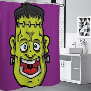 Cartoon Frankenstein Print Premium Shower Curtain