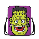 Cartoon Frankenstein Print Rectangular Crossbody Bag