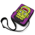 Cartoon Frankenstein Print Rectangular Crossbody Bag