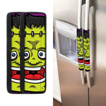 Cartoon Frankenstein Print Refrigerator Handle Covers