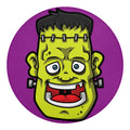 Cartoon Frankenstein Print Round Blanket
