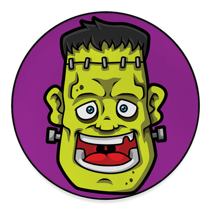 Cartoon Frankenstein Print Round Floor Mat