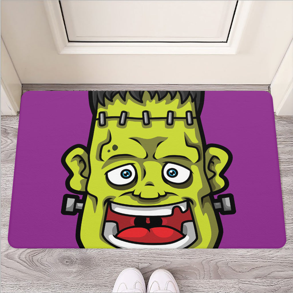 Cartoon Frankenstein Print Rubber Doormat