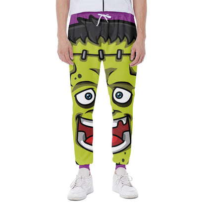 Cartoon Frankenstein Print Scuba Joggers