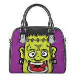 Cartoon Frankenstein Print Shoulder Handbag