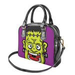 Cartoon Frankenstein Print Shoulder Handbag