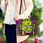Cartoon Frankenstein Print Shoulder Strap Bible Bag