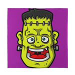 Cartoon Frankenstein Print Silk Bandana
