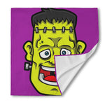 Cartoon Frankenstein Print Silk Bandana