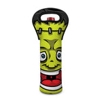 Cartoon Frankenstein Print Single Neoprene Wine Tote