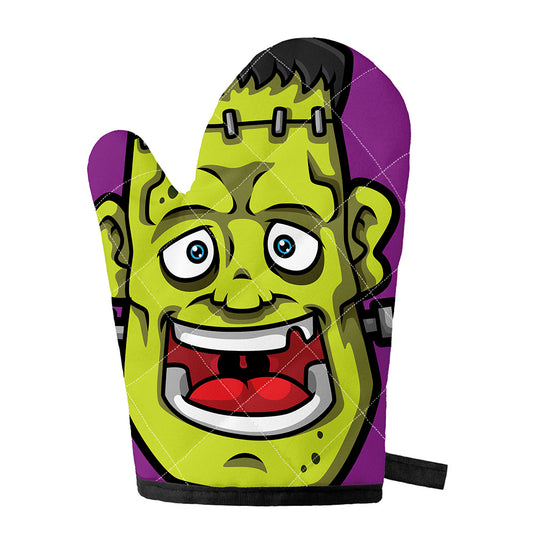 Cartoon Frankenstein Print Single Oven Mitt